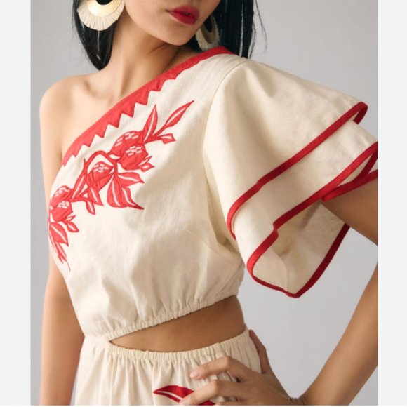 FARM Rio One-Shoulder Toucan Romper - Picture 4 of 14